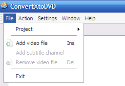 Select the WMV file to Convert to DVD